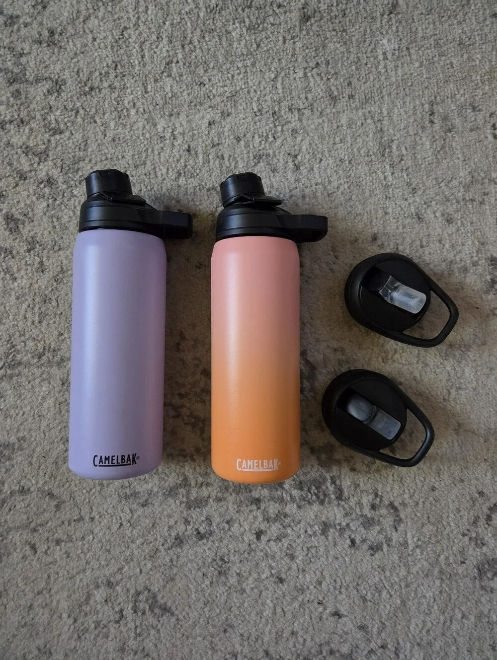 Camelbak Gradient Insulated Bottles in Lavender and Peach-Orange
